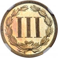 1876 Nickel 3C NGC Proof 65* - 2