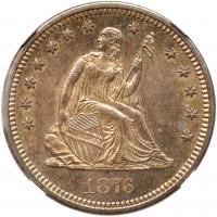 1876-S Liberty Seated 25C NGC MS64