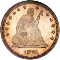 1876 Liberty Seated 25C NGC Proof 64