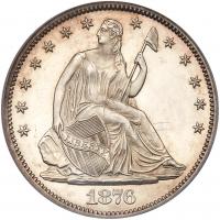 1876 Liberty Seated 50C PCGS PF64 CAM