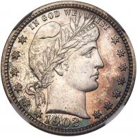 1902 Barber 25C NGC Proof 63