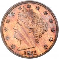 1911 Liberty 5C PCGS Proof 64