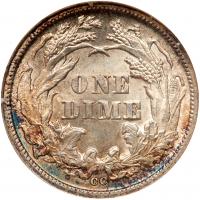 1876-CC Liberty Seated 10C NGC MS65 - 2