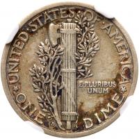 1916-D Mercury 10C NGC EF40 - 2