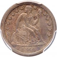 1860-S Liberty Seated 10C PCGS EF45