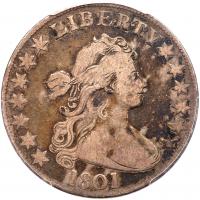 1801 Bust 50C PCGS F12