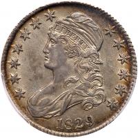 1829 Bust 50C PCGS AU50