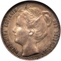 Netherlands. Gulden, 1875 NGC AU55