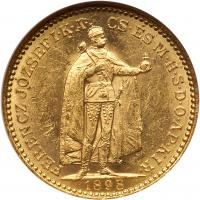 Hungary. 20 Korona, 1898-KB NGC MS61