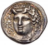 Thessaly, Larissa. Silver Drachm (6.03 g), ca. 356-342 BC EF