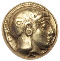 Lesbos, Mytilene. Electrum Hekte (2.51 g), ca. 478-455 BC About EF
