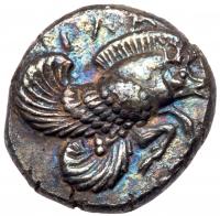 Ionia, Klazomenai. Silver Drachm (3.54 g), ca. 480-400 BC EF