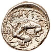Phoenicia, Byblos. Aynel. Silver 1/16 Shekel (0.89 g), ca. 350-326 BC Mint State - 2