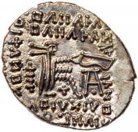 Parthian Kingdom. Sinatrukes(?). Silver Drachm (3.69 g), ca. AD 116 Mint State - 2
