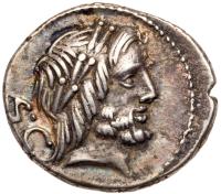 L. Procilius. Silver Denarius (3.97 g), 80 BC EF