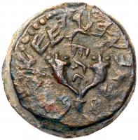 Judaea, Hasmonean Kingdom. Mattathias Antigonos (Mattatayah). Ã 8 Prutot (14.43 g), 40-37 BCE.