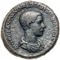 Diadumenian. Ã As (11.01 g), as Caesar, AD 217-218 VF