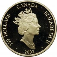 Canada. 150 Dollars, 2002 Choice Brilliant Proof