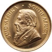 South Africa. Â½ Krugerrand, 1980 Choice Brilliant Unc