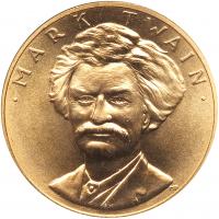 1981 American Arts Commemorative Series - Mark Twain Gold Mint Medal ICG MS68