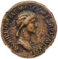 Agrippina Senior, issued under Caligula, died AD 33. AE Sestertius, (25.54 g)