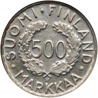 Finland. 500 Markkaa, 1951-H ANACS MS60