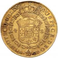 Spain. 4 Escudos, 1787-DV (Madrid) PCGS EF - 2