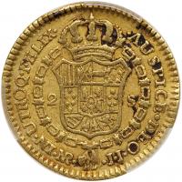 Colombia. 2 Escudos, 1782-NR JJ (Nuevo Reino) PCGS VF - 2