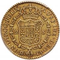 Spain. 2 Escudos, 1804-FA (Madrid) PCGS EF40 - 2