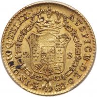 Spain. 2 Escudos, 1813-GJ (Madrid) PCGS AU50 - 2