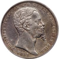 Italian States: Sardinia. 5 Lire, 1851-P (Genoa) PCGS About Unc