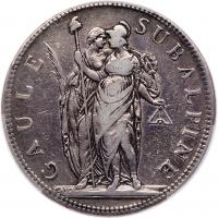 Italian States: Piedmont Republic (Subalpine Republic). 5 Francs, AN 9 (1800) PC