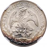 Mexico. 8 Reales, 1876/5-Go FR NGC MS63 - 2