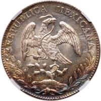 Mexico. 8 Reales, 1891-Mo AM NGC MS62 - 2