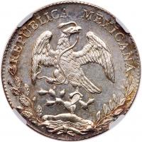 Mexico. 8 Reales, 1894-Mo AM NGC MS64 - 2