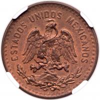 Mexico. 5 Centavos, 1914-Mo NGC MS65 RB - 2