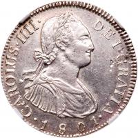 Guatemala. 2 Reales, 1801-NG M NGC Unc