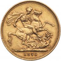 Australia. Sovereign, 1875-M EF - 2