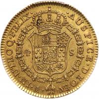 Spain. 4 Escudos, 1791-MF (Madrid) PCGS AU55 - 2