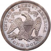 1866 Liberty Seated $1. Motto PCGS Proof 64 - 2