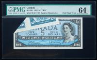 Canada. Mint Error 5 Dollar, 1954 "CBN"