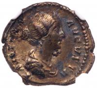 Faustina Junior, wife of Marcus Aurelius. Silver Denarius (2.75g)