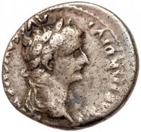 Tiberius. Silver Denarius (3.77 g), AD 14-37 Nice Fine