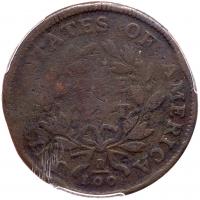 1797 Bust 1C. Plain Edge, Reverse of 1796 PCGS Good Details - 2