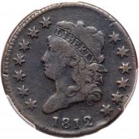 1812 Classic Head 1C. Sm Date PCGS Fair Details