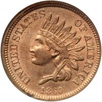 1860 Indian Head 1C NGC MS64