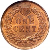 1876 Indian Head 1C NGC MS64 RB - 2