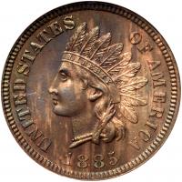 1885 Indian Head 1C NGC PF65 BR