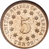 1873 Shield 5C NGC PF64 CAM - 2