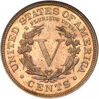 1889 Liberty 5C NGC Proof 64 - 2